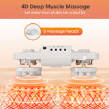 Electric Foot Leg Massager Deep Tissue Shiatsu Kneading Relax Heated Roller Calf Relieve Stress Feet Muscle Pain Relief