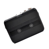 Cassette Dual Channel Radio Player Walkman with 3.5mm Jack USB / Battery Operated Tape-recorder Converter Black