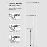 Beach Shelter Awning - Adjustable, about 90.55 inches, Camping Tarp Bar, Lightweight Telescoping Tent Pole, Outdoor Accessories