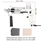 Rug Tufting Machine Adjustable Speed Hand Crafted Electric Carpet Gun Machine for DIY 100240V White AU Plug
