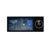 6 Inch Smart Home Control Panel Touch and Knob Control All-in-One Home Devices Switch Wall Mount Smart Panel Built-in Multimode Gateway and Voice Assi