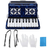 Accordion Bright Color 22Key 8Bass Piano Keyboard Instrument for Stage Performance