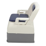 Bedside Commode for Toilet Soft Padded Removable Armrest High Load Capacity Odor Control Commode Chair with 2 Buckets