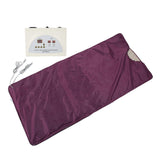 Far Infrared Detox Sauna Heating Blanket Body Slimming Fitness Anti Aging Machine Burgundy