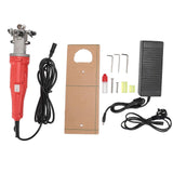 V Shape Carpet Carving Machine 120W 3500rpm Ergonomic Handle Rug Tufting Clippers 100240V Yellow UK Plug