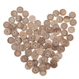 100pcs Wooden Handmade Buttons for Sewing Double-Holes Round Craft Buttons Handmade Wooden Craft Buttons for DIY Projects Decorative Buttons for Craft