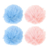 4pcs Faux Fur Pom Pom Pins Soft And Fluffy Decorative Balls For Clothing Hats Fashion Accessories Decorative Pompom Brooch Ornament Small Fluffy Ball