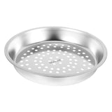 Stainless Steel Steamer Basket 28 cm Insert Deep Steamer Tray Steaming Rack Food Steamer Wok Dish Plate for Steaming Dumplings Vegetables Seafood