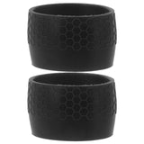 2pcs Black Bike Handlebar Grips Rubber Bicycle Handle Grip Silicone Elastic Fasten Loop Sleeves for Bike Handlebar Tapes