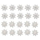 20Pcs Snowflake Embellishments Fashion Decorations Unique DIY Accessories