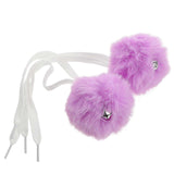 2Pcs Cute Pom Poms with Bells for Roller Skates Colored Pom Poms Decorations  Ice Skate Pompom Fluffy Balls Decorative Shoes Pom Poms Accessories