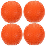4pcs Rubber Dog Balls Dog Chew Toys Dog Squeaky Toys Floating Dog Balls Toys