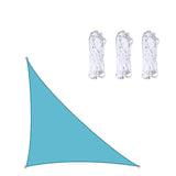 3x3x4.3m/4x4x5.7m/5x5x7.1m Waterproof Sun Shade Sail Triangle For Garden Patio Outdoor Awings Canopy
