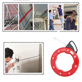4mm 15/20/25/30m Cable Puller Fish Tape Reel Puller Fiberglass Nylon Conduit Ducting Rodder Pulling Wire Cable Fishing Tool