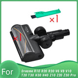 For R10 R20 R30 T30 V6 Vacuum Electric Floor Brush Attachment Floor Soft Roller Brush Head with LED Dust Lights