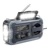 Emergency Weather Radio, 8000mAh Solar & Hand Crank Radio with AM/FM/NOAA, SOS Alarm, Phone Charger, for Outdoor & Home