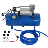 150psi 12V Air Compressor with 6 Liter Tank Tyre Inflator Pump for Air Horn Train Truck RV Tire