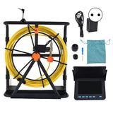 4.3 Inches Pipe Inspection Camera with 6 LED Lights IP68 Waterproof Plumbing Drain Endoscope Camera 100?240VEU Plug 30m / 32.8yd