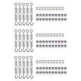 15x 304 Less Steel Turnle M6 Wire Rope Tens Tenser Ser And M3 Wire Rope Clips