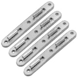 2025 Latest Model Wood Bed Rail Connecting Fittings, 5 Inch Zinc Round Bed Hook,