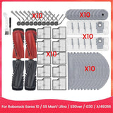 For Saros 10/G30/S9 MaxV Ultra/S90ver/A1460RR Spare Parts Main Side Brush Filter Mop Cloth Dust Bag Screwdriver