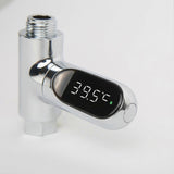 LED Water Temperature Meter Electronic Faucet 360 Degree Rotatable Baby Bath Shower Thermometer 2nd Gen Plating Color 5???85??
