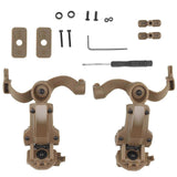 2025 Latest Model Adjustable Shooting Headset Bracket Tactically Headset Rail