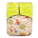 Adjustable Bamboo Carbon Fiber Baby Reusable Soft Cloth Diapers for NewbornP11