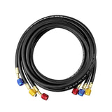 2025 Latest Model Professional HVAC Charging Hose Set, 3 Color Coded Hoses with