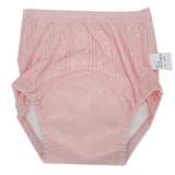 4 Layer Baby Diaper Pants Urine Leakage Proof Training Pants Newborn Cotton Gauze Children Learning Pants(Pink 100)