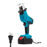 Lithium Electric Reciprocating Handsaw Adjustable Handsaw Wood Metal Pipe Cutting Reciprocating Handsaw Power Tool