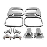 10pcs Mirror Cover Door Trims Rearview Turn Siganl Cap For H2 Suv 2006-2009