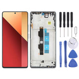 (Blue) For Xiaomi Redmi Note 13 Pro 4G COMPATIBLE AMOLED Material LCD Screen Digitizer Full Assembly with Frame