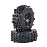 Off-road Car Rear Tyres For 1/5 Baha Rovan Km Baja 5t/5sc/5ft Rc Car Toys Parts 195x80mm,black