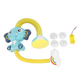 Electric Elephant Shower Elephant Water Spray Toy Bathtub Shower Head Toy for Infants Babies Toddlers Blue