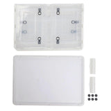 Clear Storage Box Foldable Stackable 5 Sides Opening Large Transparent Storage Bin with Wheels for Books Clothes