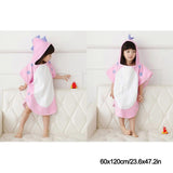 Baby Bath Towel Cotton Skin Friendly Good Water Absorption Dinosaur Style Unisex Kid Hooded Bathrobe Pink 60x120cm/23.6x47.2in