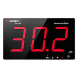 SNDWAY Wall-mounted 30~130dB Large Screen Digital Display Noise Decibel Monitoring Testers, Specification:SW526A 18 inch Display