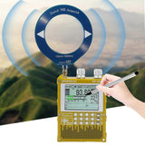(White) Professional DSPs Tuners Radio IPS Touch Display 5000mAh Long Battery For Outdoor Broadcasting  White
