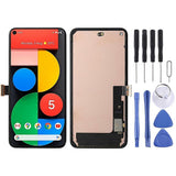 OLED LCD Screen For Google Pixel 5 5G Digitizer Full Assembly with Frame(Black)