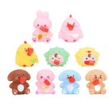 9pcs Animals Stress Relief Toy Tongue Sticking Out Slow Rebound Cut Squeeze Anxiety Relief Toys for Baby