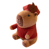 (Sweater) Capybara Plush Toy Realistic 50cm Plush Capybara Doll for Family Kids Adults Cotton Clothes
