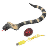 Kids Remote Control Snake Toy Movable Swing Tail Rechargeable Simulated RC Snake Toy