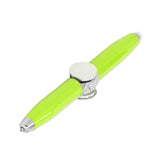 Anti Anxiety Stress Rotating Ballpoint Pen with LED Light Metal Help Thinking Fingertip Stress Reducer Ballpoint Pen Green