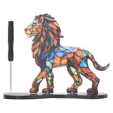 Metal Animal Shaped Desktop Ornament Office Exquisite Animal Statue Home Decoration Craft for Study