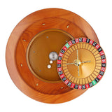 45cm Wooden Game Night Wheel Set with 2 Professional Balls Double Zero Wooden Game Wheel Set