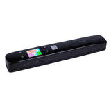 (Black) iScan02 Double Roller Mobile Document Portable Handheld Scanner with LED Display, Support 1050DPI / 600DPI / 300DPI / PDF / JPG / TF