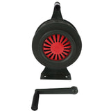 Hand Crank Siren 125dB Loud Adjustable Volume Waterproof Aluminum Alloy Manual Operated Sound Alarm for Emergency OD Green