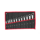 12pc 8?19mm Ratchet Wrench Set Flexible Metric DIY Auto Repairing Durable Rustproof Spanner