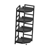 4 Tier Corner Shelf Rack Adjustable for Home Small Living Room